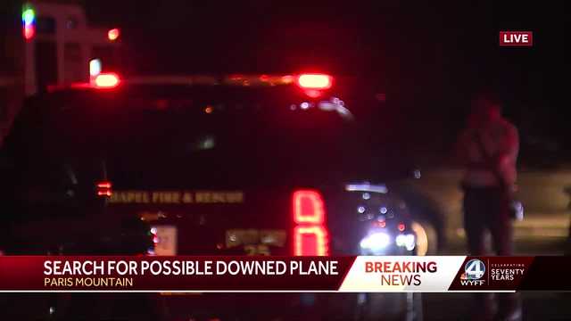 Greenville County crews searching for possible downed plane