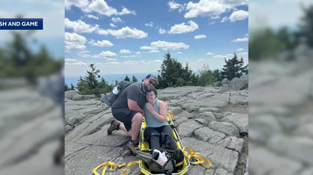 Woman says 'yes' to proposal after injury on Mt. Kearsarge