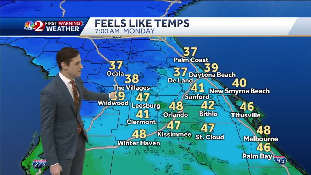 Chilly start to the week