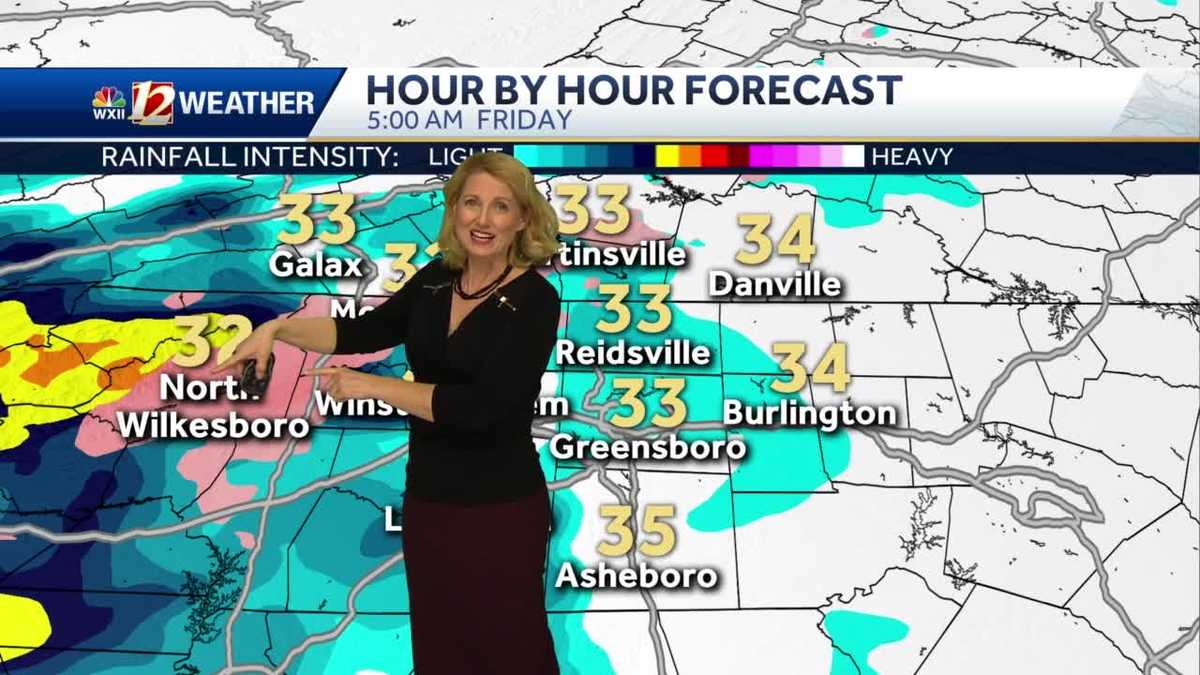 WATCH: Patchy Black Ice Friday Morning Then COLD Rain!