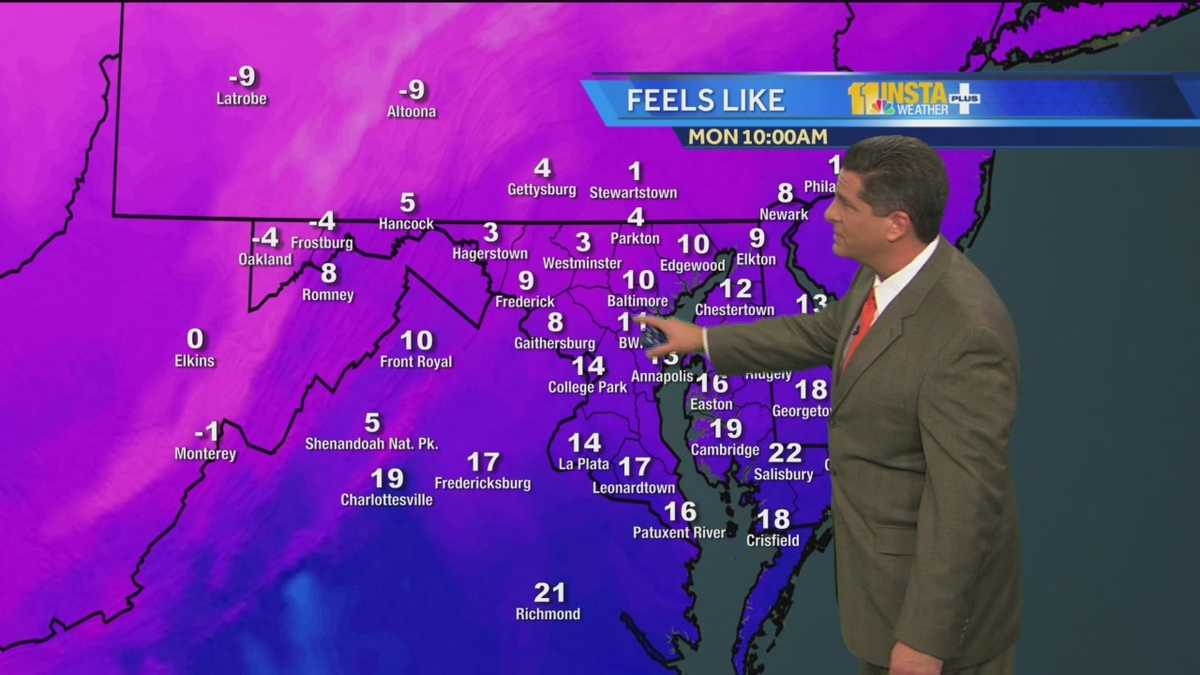 Big temperature drop coming Monday