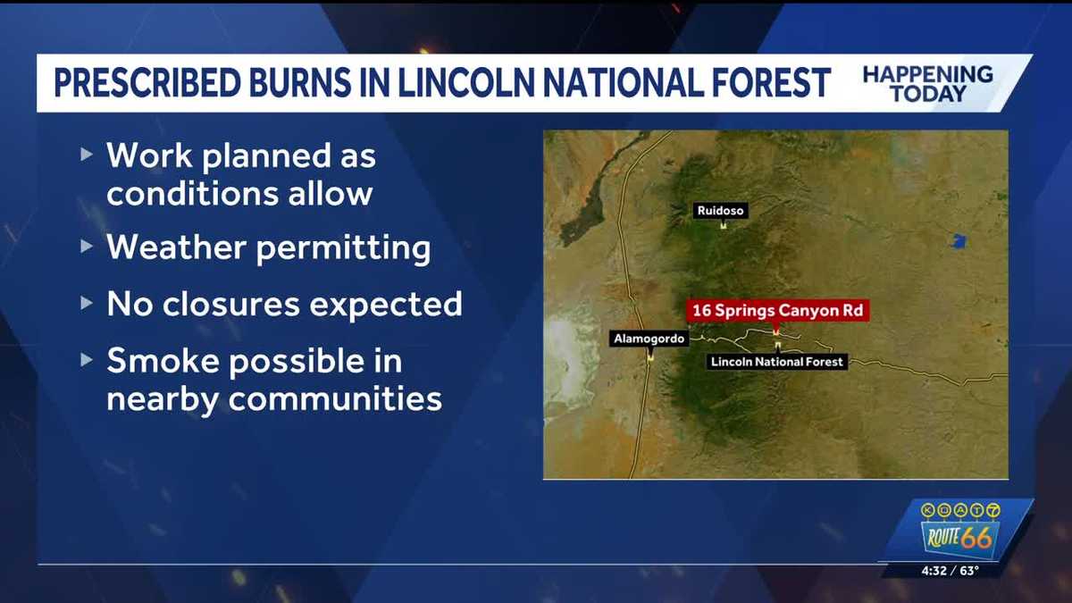 Lincoln National Forest plans prescribed burns