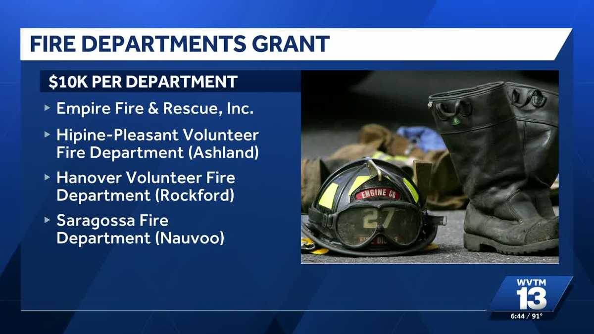 Seven Alabama volunteer fire departments receive $10,000 grants