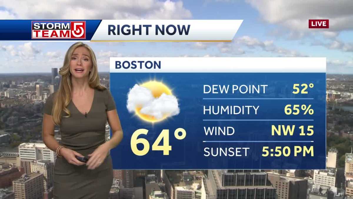 Video: Sunny day before temps dip into 40s