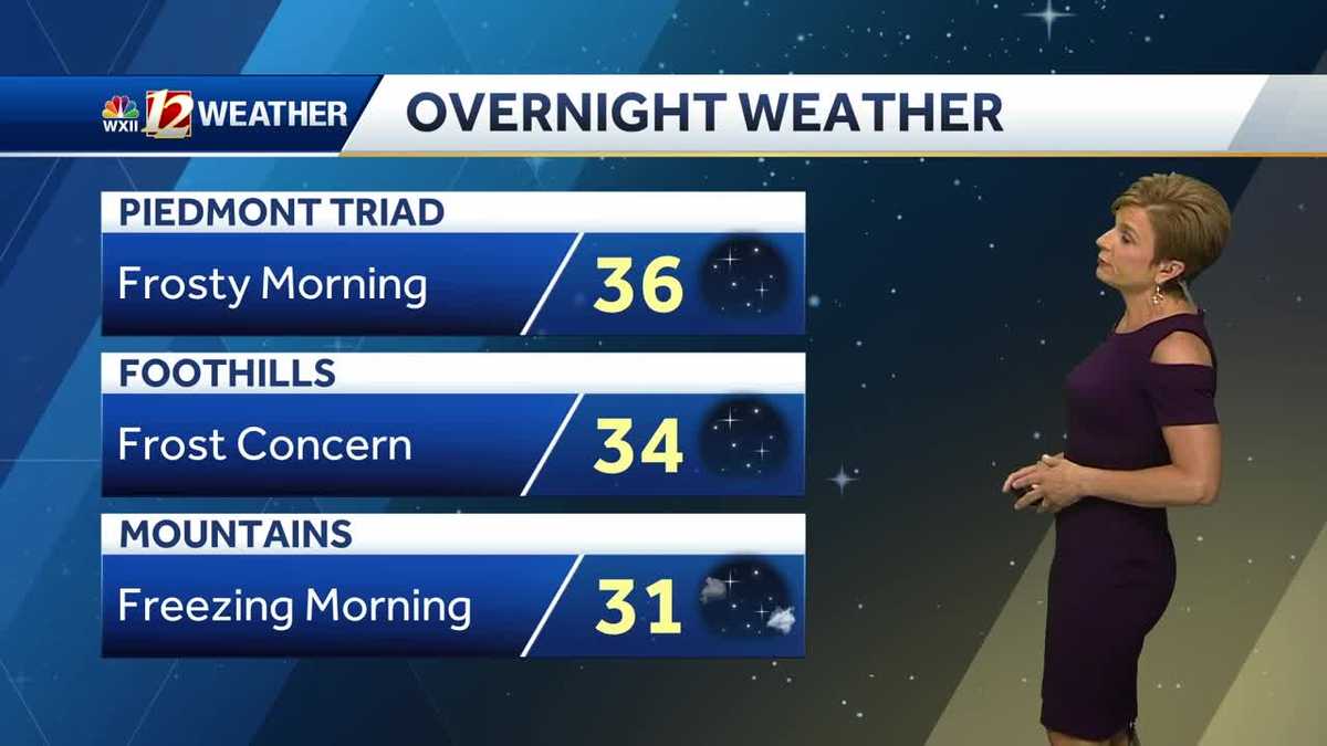 WATCH: Frost Advisory with cold mornings and sunny days ahead