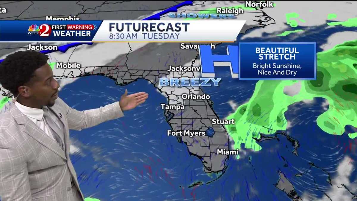 Dry conditions to start the work week, big cool down ahead Wednesday