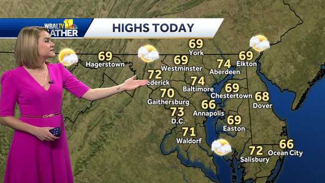 Mostly sunny Wednesday with temps in the 70's - Vimarsana News
