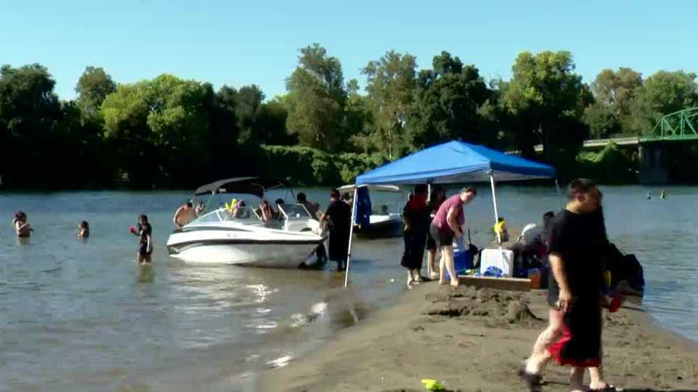 Sacramento residents turn to the American River to escape the heat