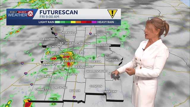 Kansas City will see rain and non-severe storms Friday