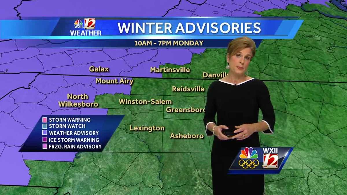 WATCH: Wintry mix possible Monday