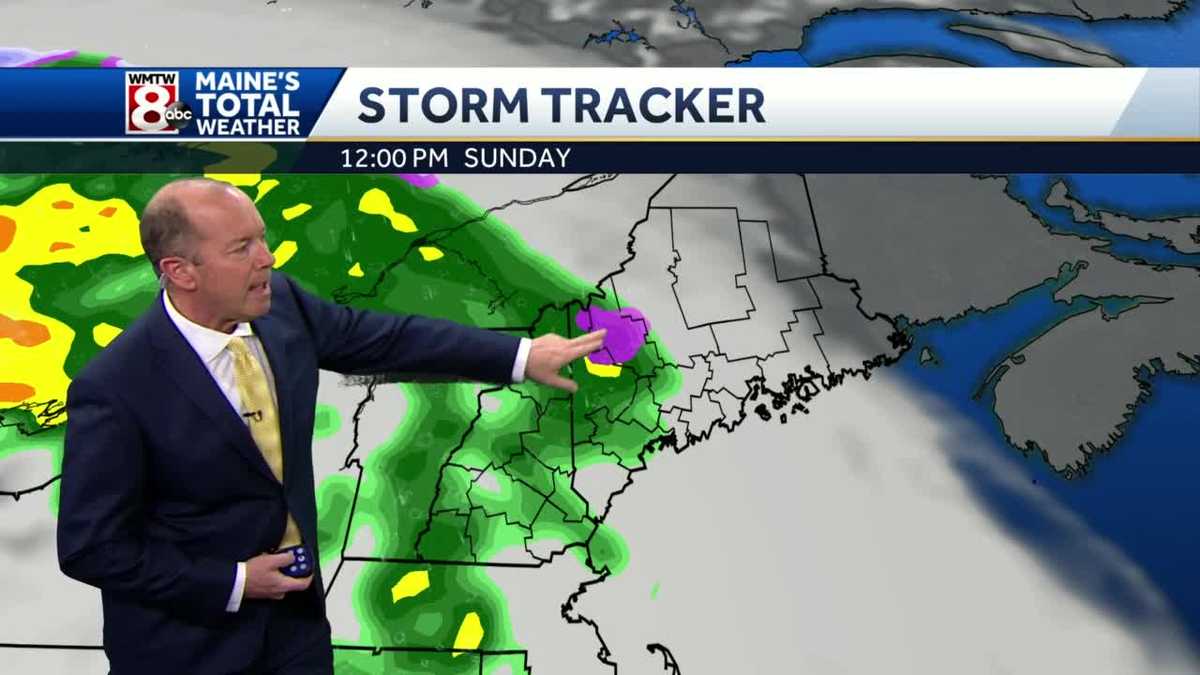 Rain, wet snow arrive on Sunday