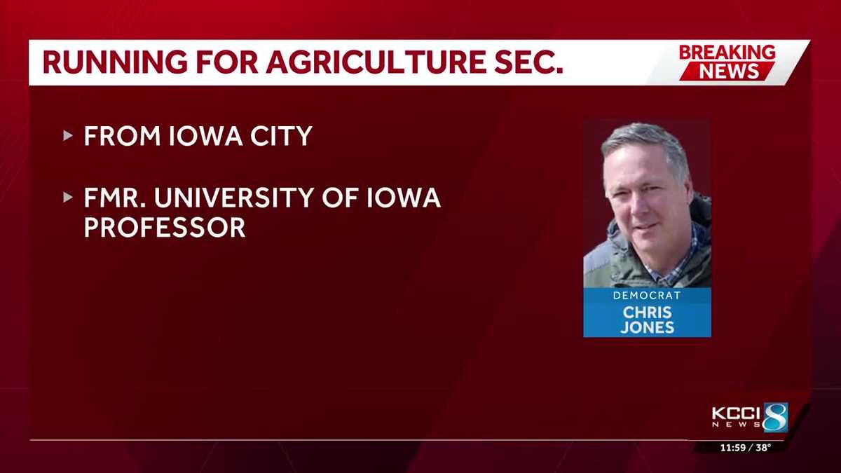 Iowa Democrat Chris Jones announces campaign for Secretary of Agriculture