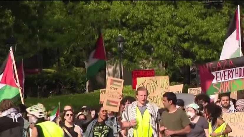 Pittsburgh police discuss response to Palestine protests
