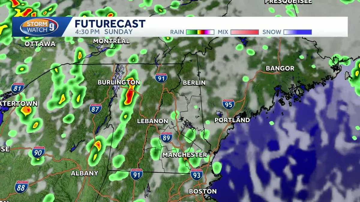 Video: Humid feel, showers possible Sunday