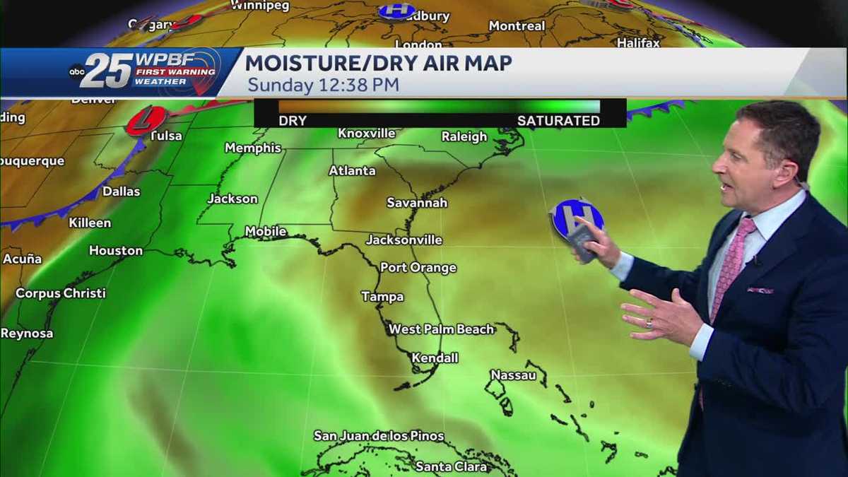High pressure and dry air for the weekend