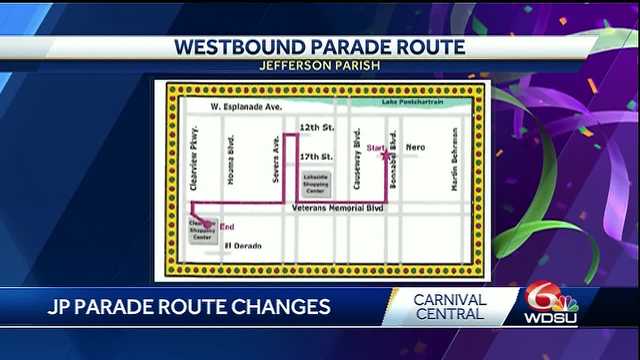 Jefferson Parish Mardi Gras Parade Routes