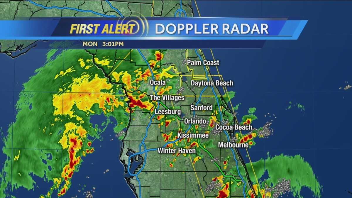 Heavy rain, storms move through Central Florida