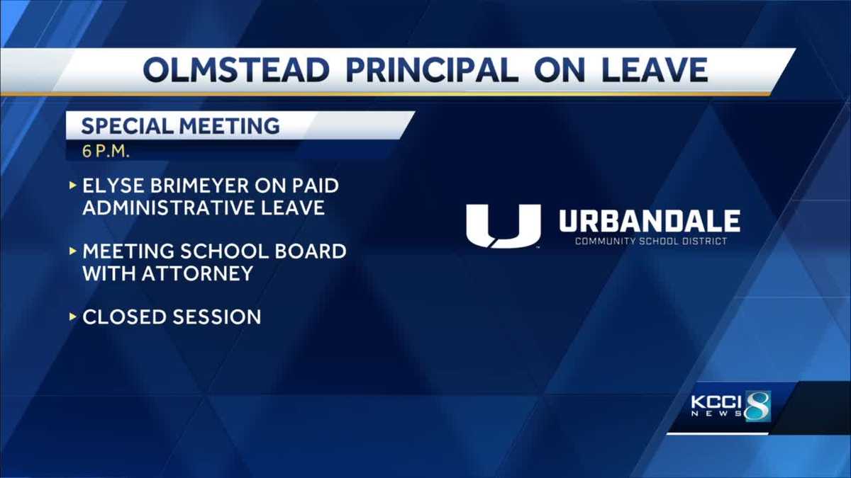 Iowa School Board to discuss principal on administrative leave