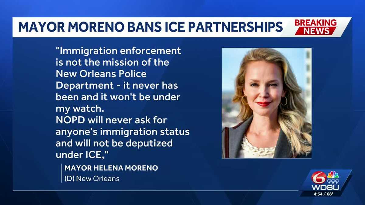 New Orleans mayor signs executive order banning ICE partnerships