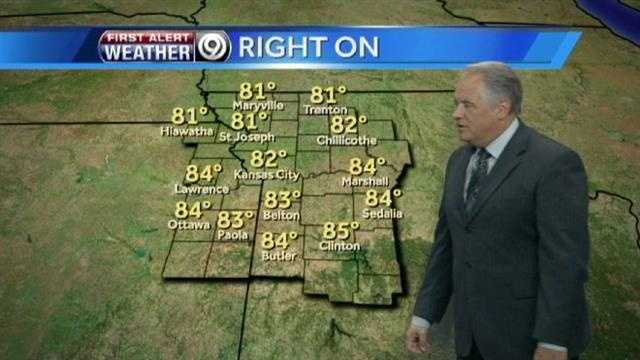 Temperatures to climb into 80s for Tuesday