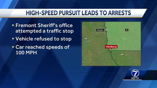 Fremont County Sheriff's Office arrests two for high-speed pursuit