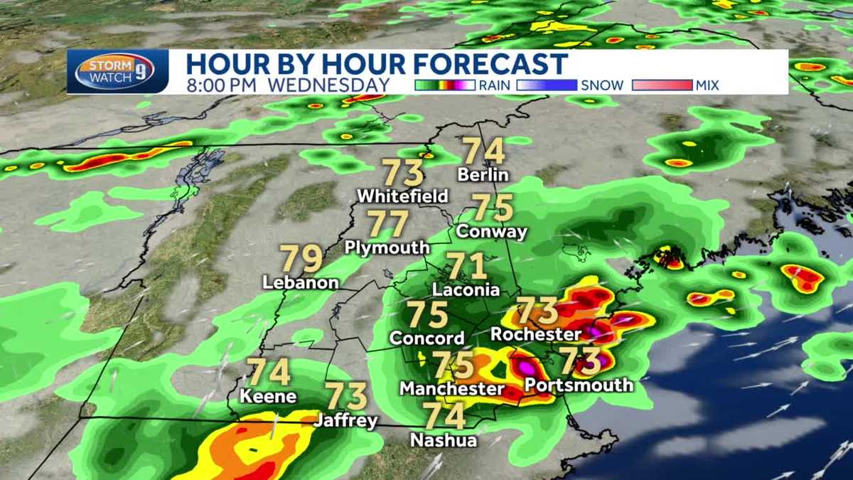 NH weather Severe storms moving through New Hampshire
