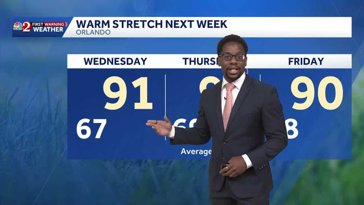 Sunday Storms Push Offshore Tonight - Warming Workweek Trend