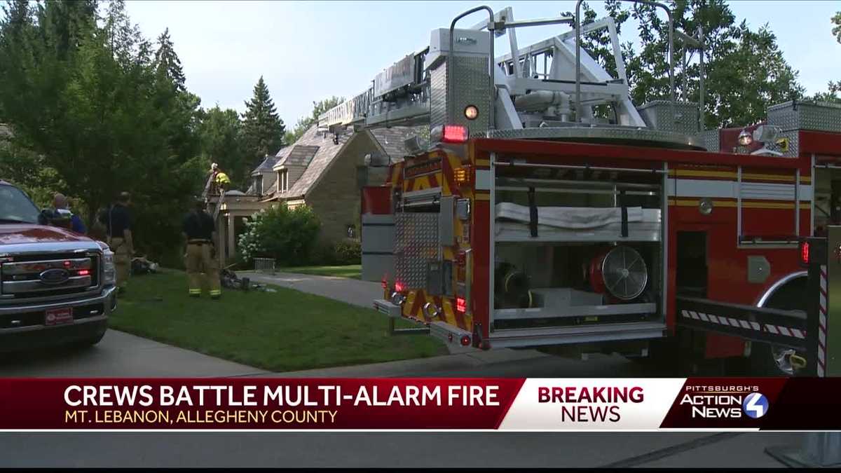 Multialarm fire in Mt. Lebanon brings several departments to home