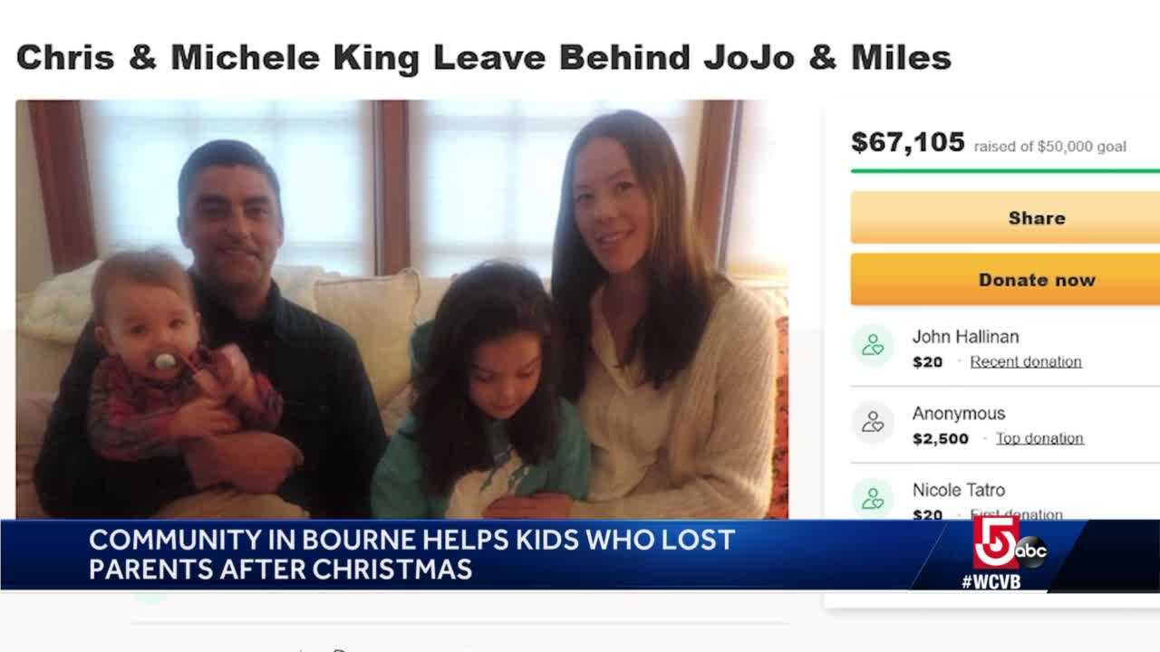 Community helps Massachusetts kids who lost parents after Christmas