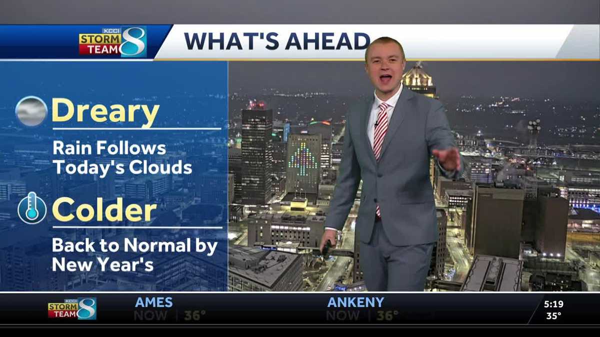 Iowa Christmas forecast: Cloudy days along with rain chances