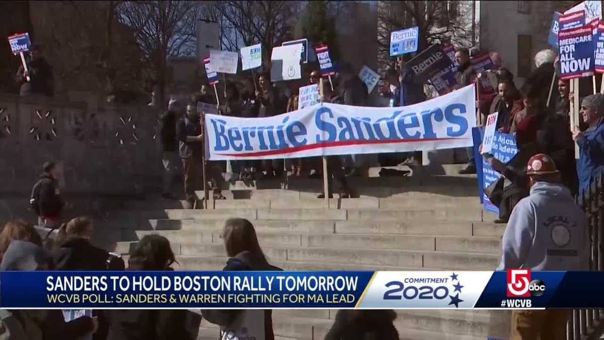 Bernie Sanders holds rallies in Mass. ahead of Tuesday primary
