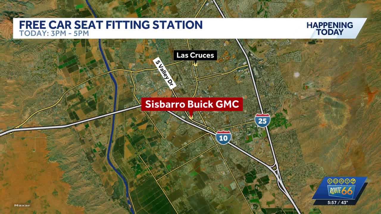 Free car seat fitting station in southern New Mexico