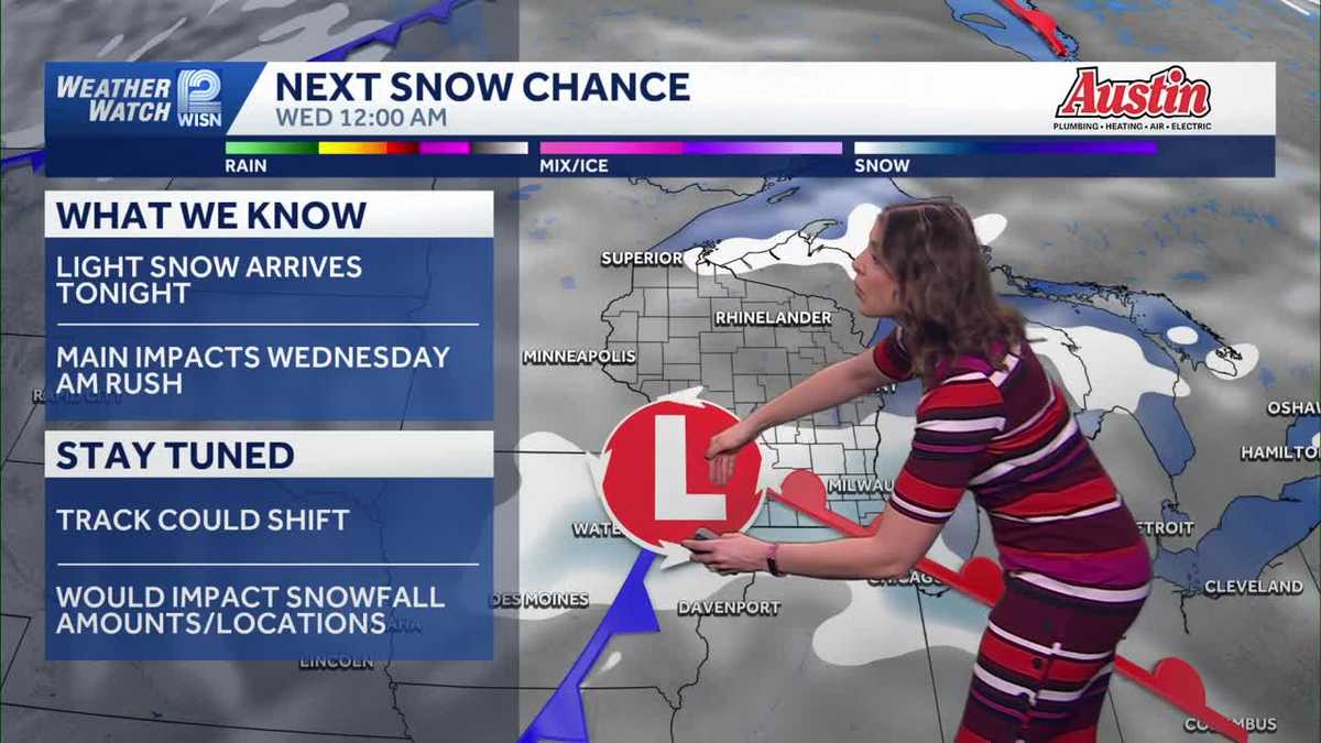 Southeast Wisconsin snow could impact Wednesday morning commute