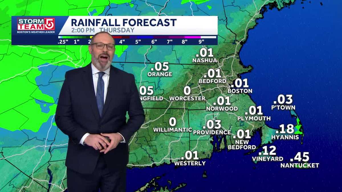 Video: Temps dropping back into 40s Thursday
