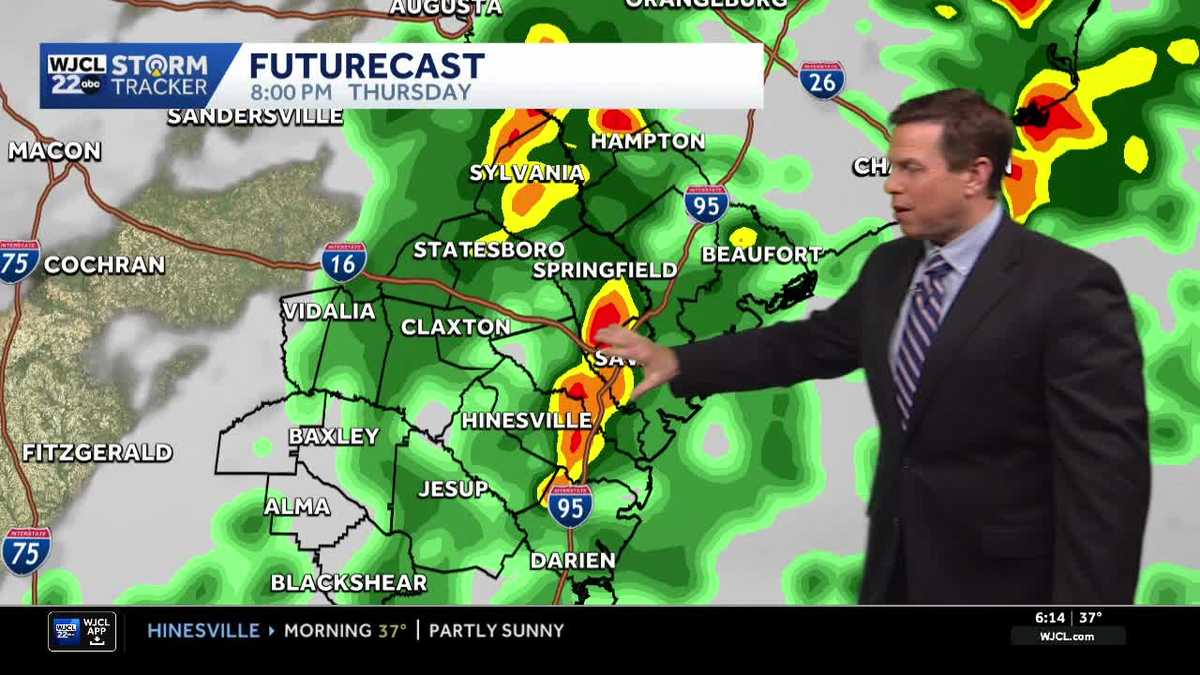 Dry today but rain is on the way for the Savannah area