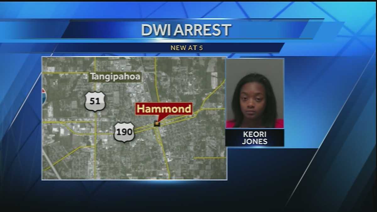 Hammond woman booked with DWI, child restraint violation