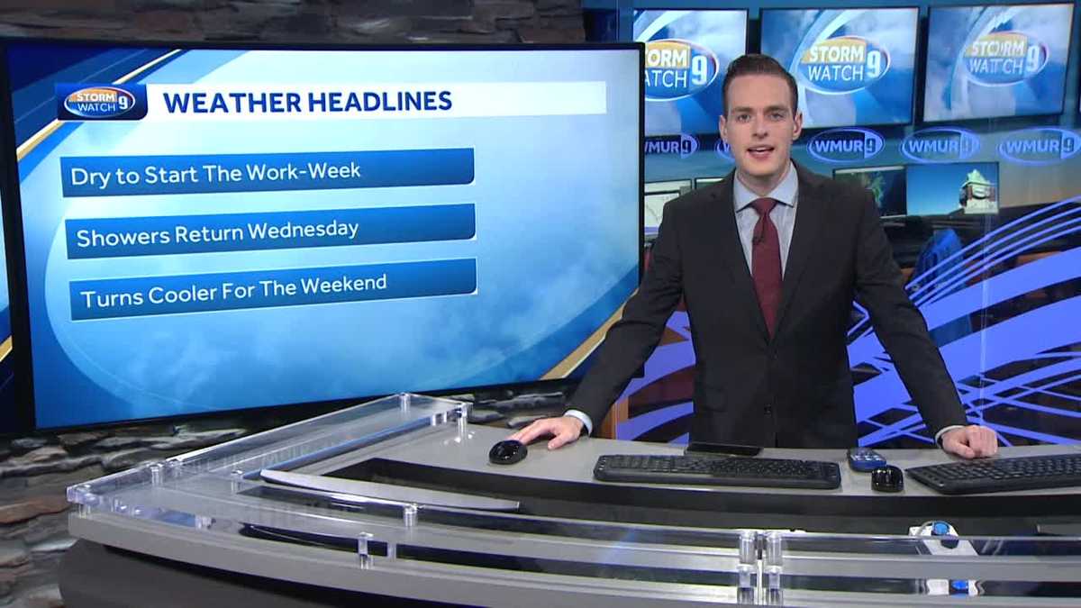 WATCH: Cooler start to the week