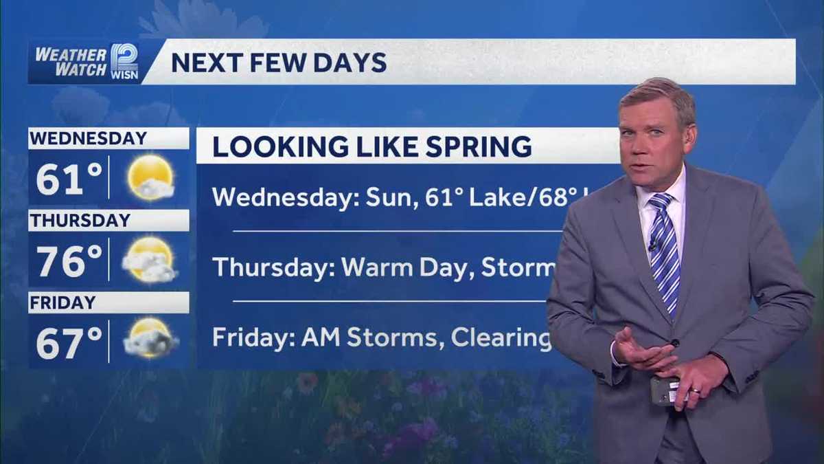 Sunny stretch before storms return to SE Wisconsin