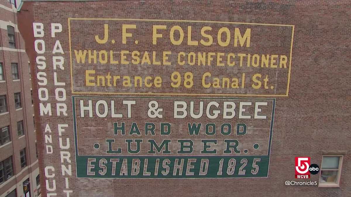 Faded West End ghost sign revived, revealing a piece of Boston history