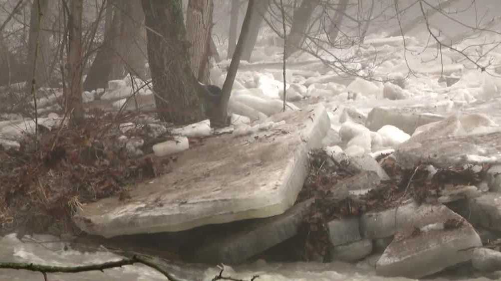 Ice jams in Lawrence County immediate street closures, potential flooding