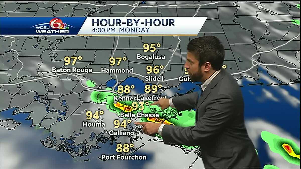 Hot, but chance for strong storms Monday