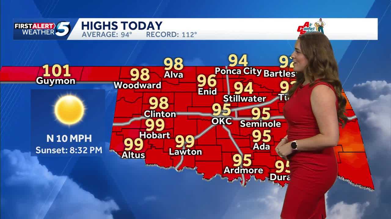 Sunday forecast before the heatwave returns