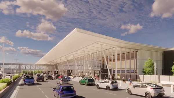 des moines airport terminal construction ahead of schedule