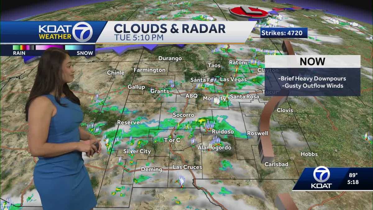 New Mexico forecast: Moving storms amid warming trend