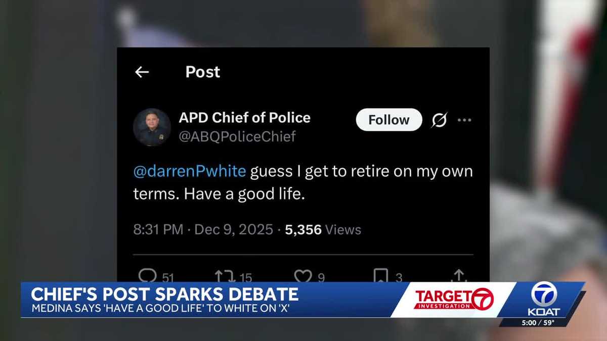Albuquerque police chief's social media post draws public reaction after election