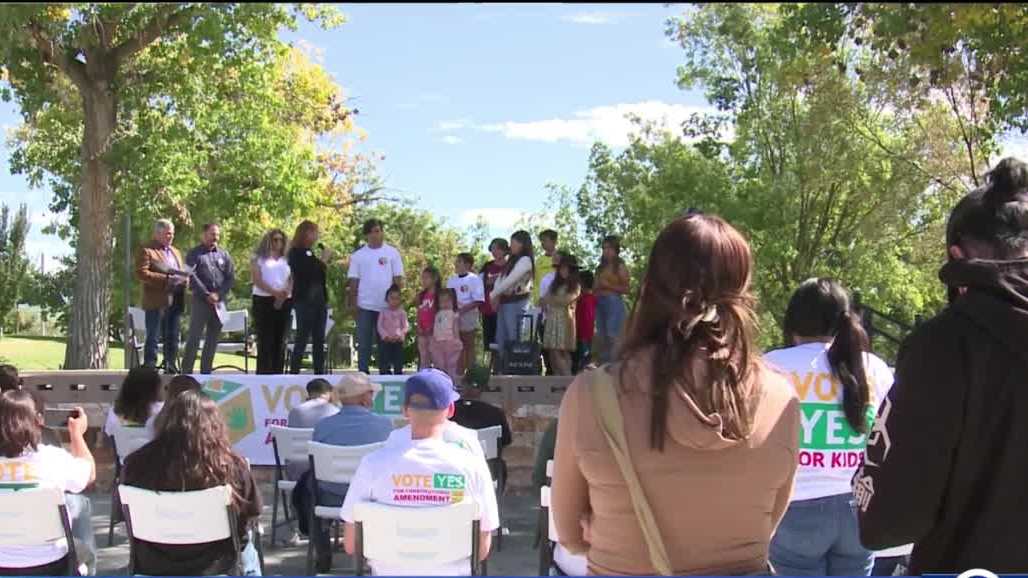 Gathering held in support of state Constitutional Amendment #1