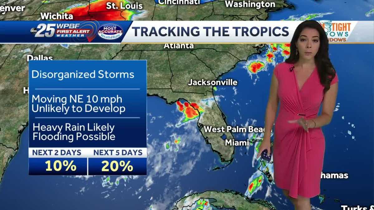 Tracking the tropics and chance of inland storms this afternoon