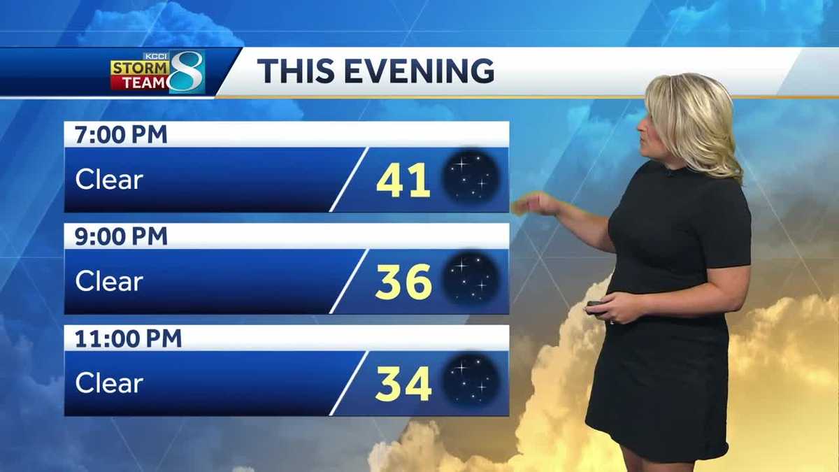 Temperatures drop near freezing tonight