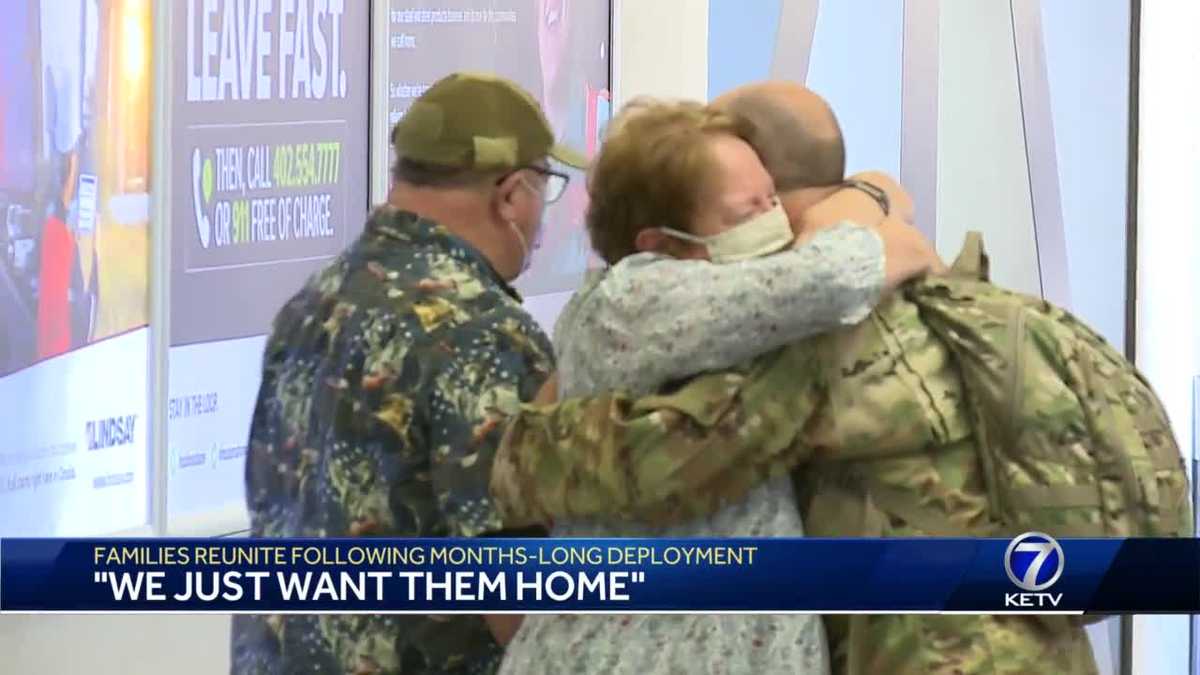 'We just want them home': Families reunite following months-long deployment