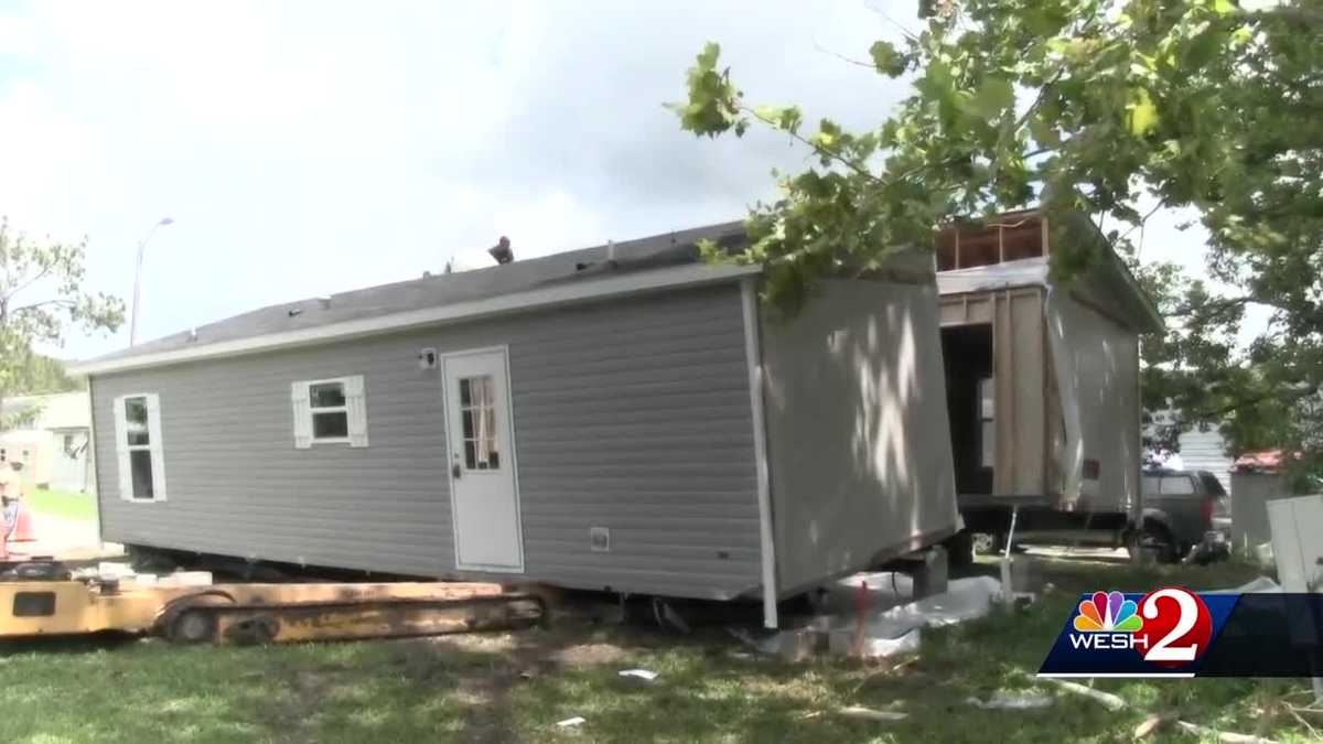 Mobile home falls on man in Orange County